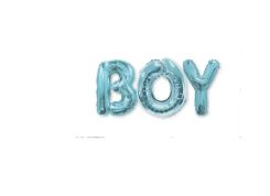 (image for) FOIL BALLOON BOUQUET'BOY' BLUE